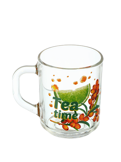 Кружка стекло, 200 мл, Green Tea Время чая, ОСЗ, С1335
