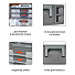 Ящик-органайзер для инструментов и метизов, 31х15х26.2 см, пластик, Blocker, Expert, пластиковый замок, 4 секции, BR3789 - фото 6