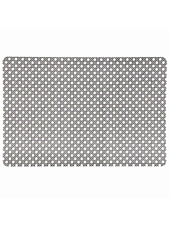 Салфетка для стола полимер, 45х30 см, прямоугольная, серая, Сеть, Y4-9140