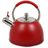 Чайник нержавеющая сталь, 2.8 л, со свистком, матовый, Daniks, индукция, красный, GS-04306 - фото 2