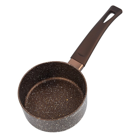 Ковш алюминий, антипригарное покрытие, 1.2 л, индукция, Hoffmann, НМ 7757, коричневый мрамор