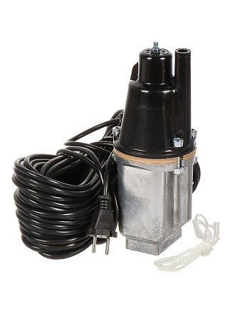 Насос вибрационный, верхний забор, 25 м, 240 Вт, глубина погружения 3 м, максимальный напор 60 м, 1.5 м³/ч, Малыш-М