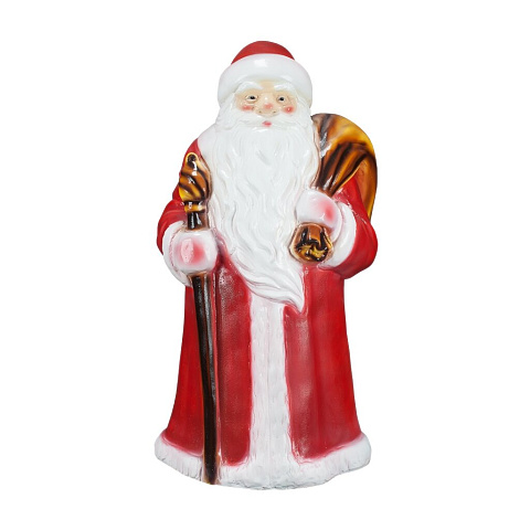 Фигурка садовая Дед Мороз в красном, 30х63 см, новогодняя, 319