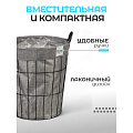 Корзина для хранения белья и вещей, 38х46 см, цилиндрическая, серая, A290115 - фото 4