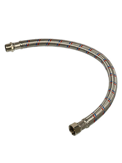 Подводка для воды 1/2"х0.5 м, г-ш, латунь, Гигант, AquaLine