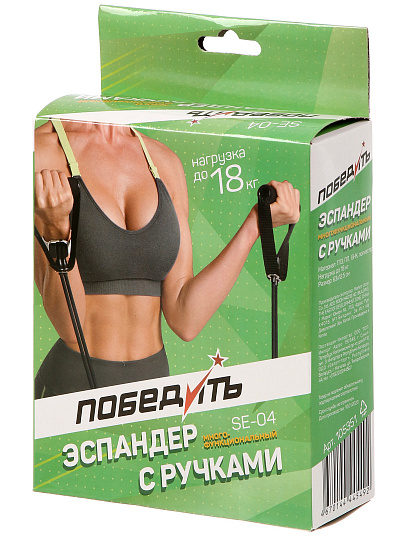 Эспандер для укрепления мышц спины, 63x12.5 см, до 18 кг, Победитъ, SE-04, 105351