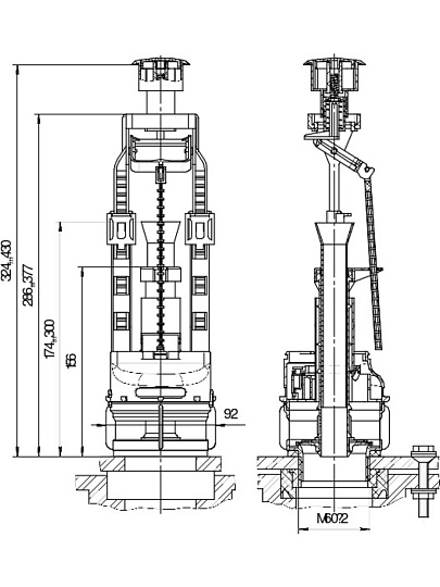 Арматура для бачка унитаза боковая, 1/2&quot;, однорежимная, кнопочная, хром, Инкоэр, СБкпм-БпрН-А-В Р