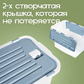 Контейнер для хранения, 26 л, 43.3х29.8х30.7 см, с крышкой, прозрачный, Verde, Leon, 36765 - фото 7