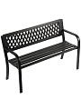 Скамейка металл, ПВХ, 118х50х75 см, Вояж, C010100