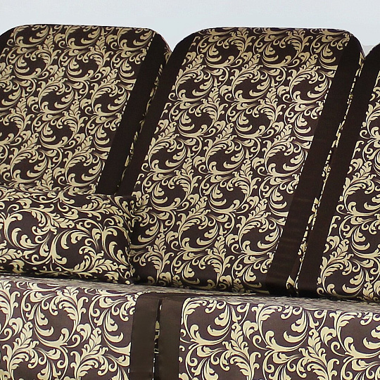 Качели садовые 4-местные, 265х143х176 см, 380 кг, Arno, Дефа Люси, раскладываются в кровать, с москитной сеткой, шоколад, тент, 2 подстаканника, 4 подушки-кресла, металл