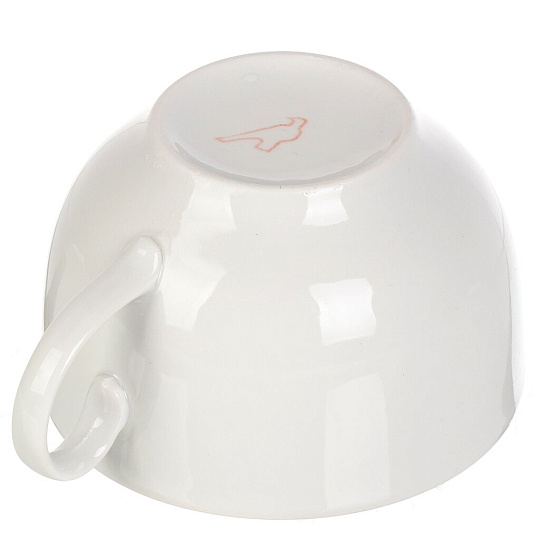 Чайная пара фарфор, 2 предмета, на 1 персону, 210 мл, Дулевский фарфор, Янтарь Белая, 011042