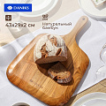 Доска разделочная дерево, 43х29х2 см, с ручкой, прямоугольная, Daniks, CB42743W - фото 12