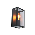 Светильник фасадный General Lighting Systems, Лофт, накладной, 50 Вт, металл, 17х26 см, черный, дымчатый