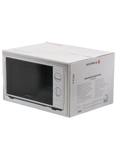 Микроволновая печь Supra, 20MW24, 20 л, 700 Вт, механическая, 6 уровней мощности, белая