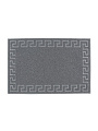 Коврик придверный, 60х90 см, прямоугольный, резина, серый, Spongy Меандр, Sunstep, 38-321