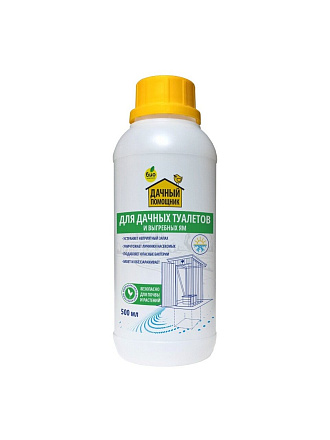 Биосостав для дачных туалетов и выгребных ям, Био-комплекс, Дачный помощник, 500 мл