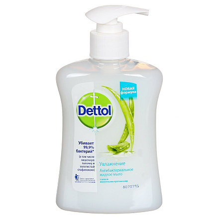 Мыло жидкое Dettol Алоэ и молочные протеины, 250 мл