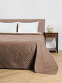 Покрывало евро, 220х240 см, 100% полиэстер, стеганое, Silvano, Модерн, шоколад - фото 4
