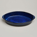 Форма для запекания керамика, 22х37х7 см, 2.5 л, овальная, Agness, Reactive Blue, 780-129 - фото 3