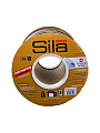 Уплотнитель D, 12х10 мм, 50 м, черный, Sila Pro, SD-54