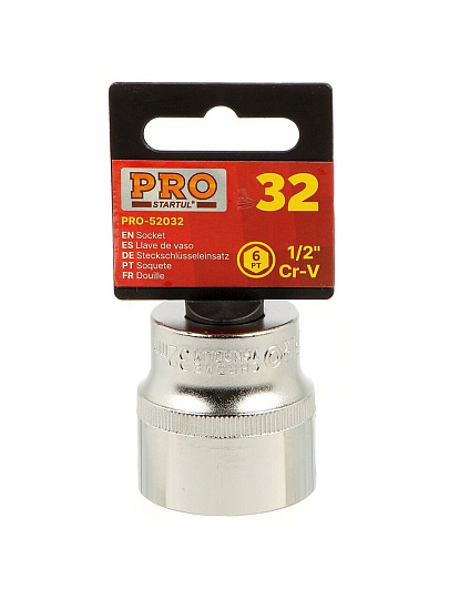 Головка торцевая 6-гранная, 1/2&quot;, 32 мм, Startul, PRO-52032