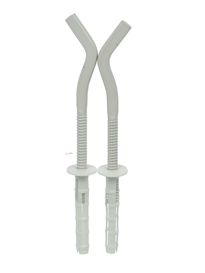 Кронштейн для радиатора 170х9 мм, белый, 2 шт, ProFactor, PF RBP 569