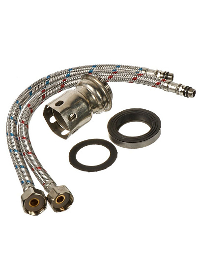 Смеситель для кухни, Juguni, гибкий излив, с картриджем, нержавеющая сталь, 0402.167