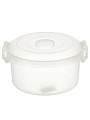 Контейнер пищевой пластик, 5 л, 30.3х27.7х14 см, круглый, с ручками, Альтернатива, М097