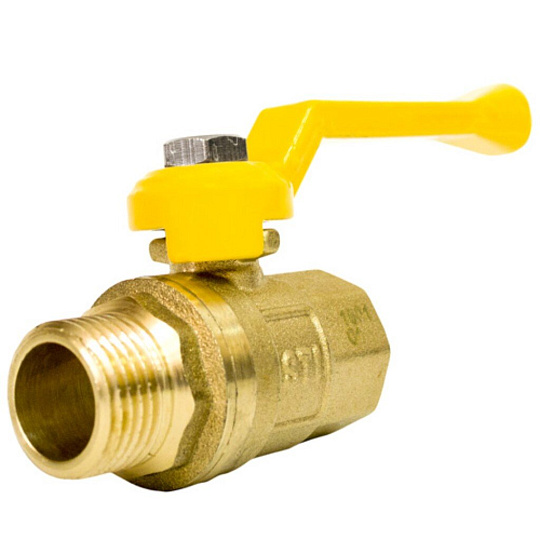 Кран для газа г-ш, 1/2&quot;, ручка, STI