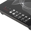 Плита электрическая Galaxy Line, GL 3063, 2000 Вт, 1 конфорка, индукционная, стеклокерамика, электронная, переключатель сенсорный, 6 программ, черная - фото 3