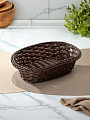 Корзина декоративная 27х19х8 см, овальная, плетеная, Y4-8899