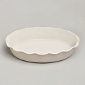 Форма для запекания керамика, 23.5х32х7 см, 1.9 л, овальная, Agness, Beige, 780-125