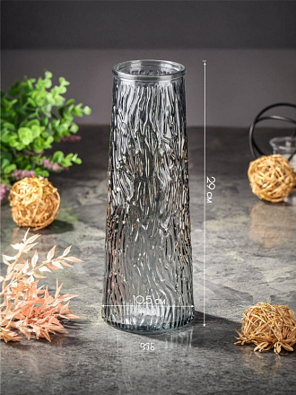 Ваза стекло, настольная, 29х10.5 см, Кора, Y6-10097