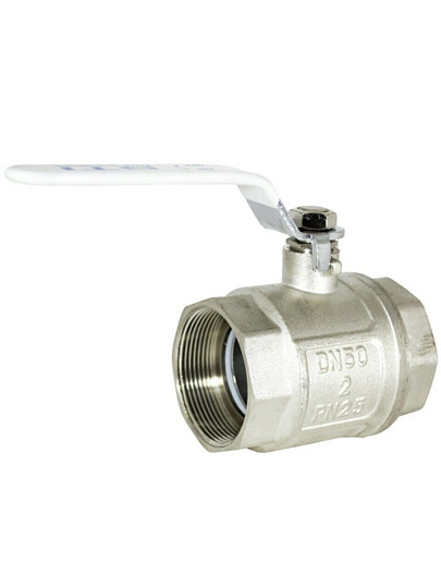 Кран для воды, 2", г-г, ручка, никель, STI