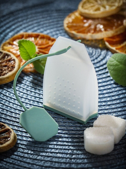 Ситечко для чая силикон, 4.3х1.8х6.7 см, Y4-7923