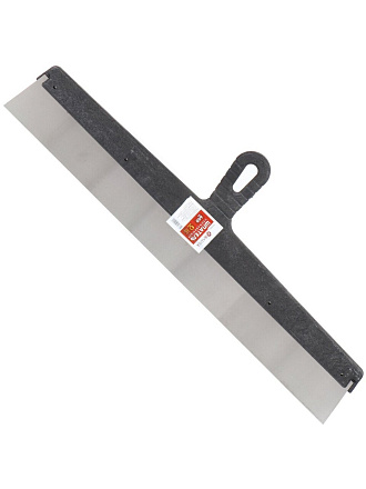 Шпатель нержавеющая сталь, 600 мм, прямой, рукоятка пластик, Bartex