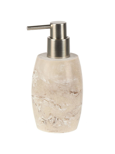 Дозатор для жидкого мыла, Бони, полистоун, 7.6x10.6/15.5 см, 350 мл, BRE0508BA-LD