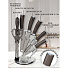 Набор ножей 8 предметов, нержавеющая сталь, с подставкой, пластик, Браун, Y4-4381 - фото 14