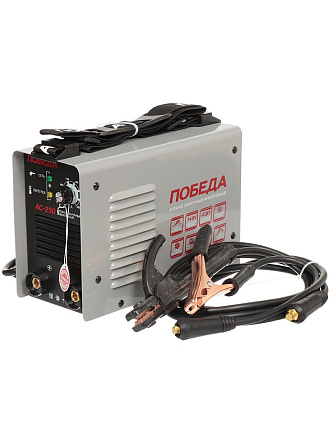 Сварочный аппарат инверторный, Победа, АС 250, 5.5 кВт, 230 А, электрод