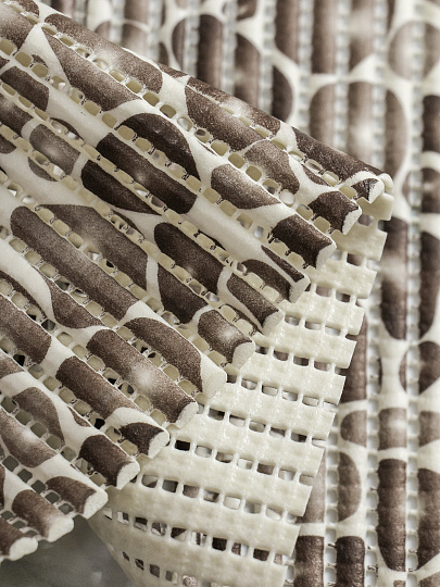 Коврик для ванной, антискользящий, 0.65х15 м, вспененный ПВХ, Вилина, Аква Стандарт, 67160-V15-grey, камни