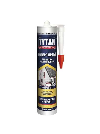 Герметик силиконовый, универсальный, Tytan, 17407, 280 мл, бесцветный