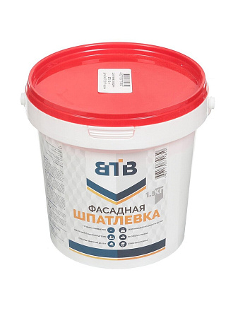 Шпатлевка ВТВ, акриловая, фасадная, 1.5 кг