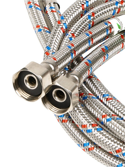Подводка для воды М10-1/2"х1.2 м, пара, сталь, Еco, Lytcho