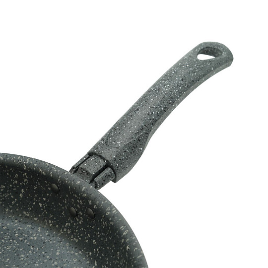 Сковорода алюминий, 24 см, антипригарное покрытие, Vari, Романтика Венеции, серый гранит, GIG17124