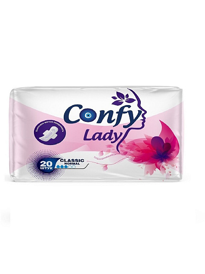 Прокладки женские Confy Lady, Classic Normal Eco, 20 шт, 12388