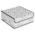 Кофр для белья, 10 секций, с крышкой, 6 карманов, 32х32х12 см, серый, CG-S10P6 - фото 2