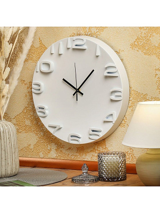 Часы настенные, кварцевые, 33.5 см, круглые, полимер, Y4-6885