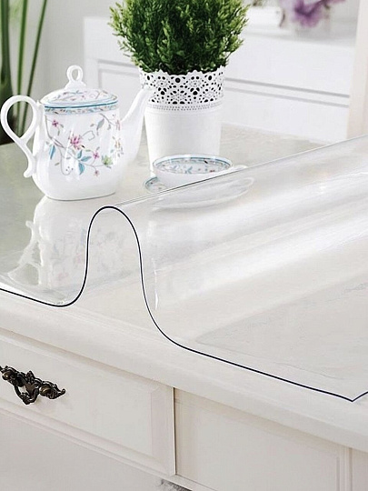 Клеенка Dekorelle, 0.8х20 м, силикон, 0.8 мм, прозрачная без рисунка, 123