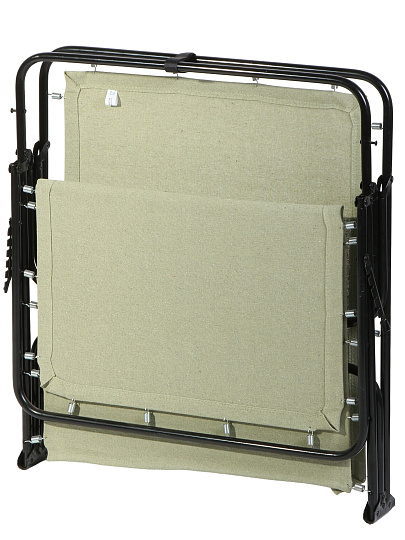 Раскладушка 192х72.5х27 см, 120 кг, Лидия, В39, жесткая, сталь, текстилен, в ассортименте