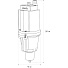 Насос вибрационный, Jemix, нижний забор, 10 м, 250 Вт, глубина погружения 3 м, максимальный напор 60 м, 1.2 м³/ч, ВБН-60Н-10 - фото 2